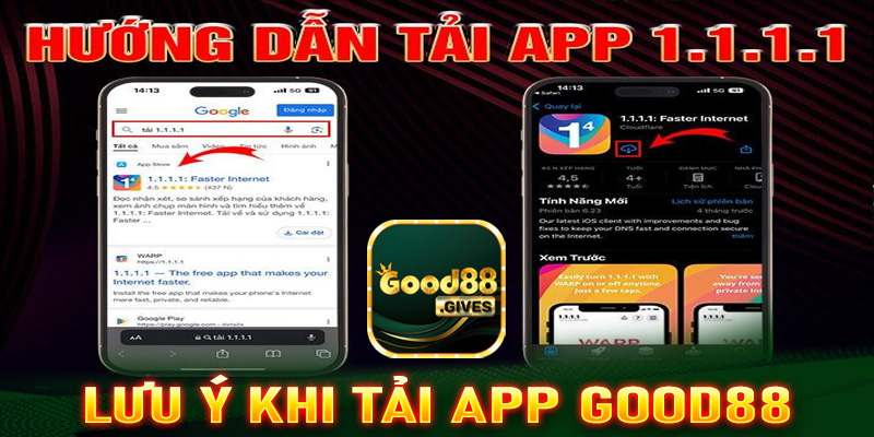 Lưu ý trong quá trình tải app good88 về tài khoản cá nhân